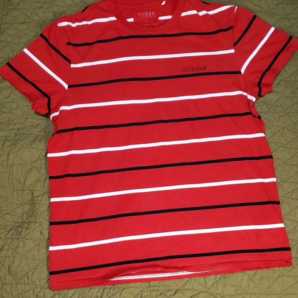 Vintage Guess stripe tee L